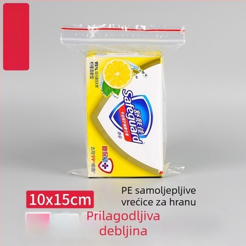 PE vrećice sa samouzavaranjem, 10×15 cm, prozirne, plastična ambalaža