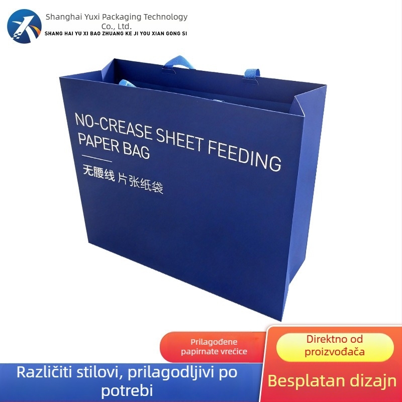 Prilagođena papirnate torba za dućan odjeće, luksuzna ambalaža za kupovinu za blagdanske darove, otisak logotipa dostupan