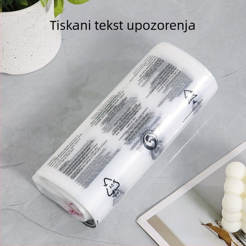 Na skladištu: prozirna samoljepljiva vrećica s upozoravajućim tekstom, mekani plastični paket za odjeću 40x55
