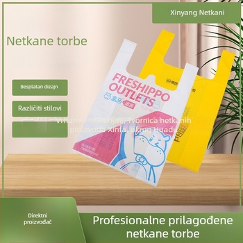 Torba od netkanog materijala, prilagodljiv stil vest, laminirani završetak, ekološka torba za kupovinu