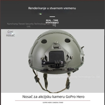 GoPro akcijska kamera kaciga nosač s MountainDog nosačem i FAST komplet za prilagodbu