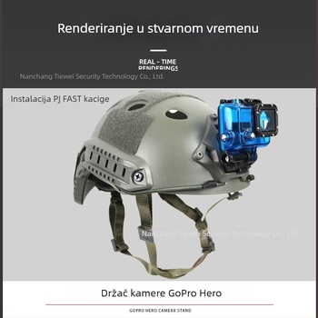 GoPro akcijska kamera kaciga nosač s MountainDog nosačem i FAST komplet za prilagodbu