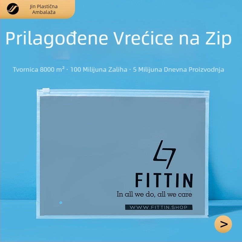 Prilagođena prozirna PE samouzavírna vrećica s kopčom za zatvarač odjeće