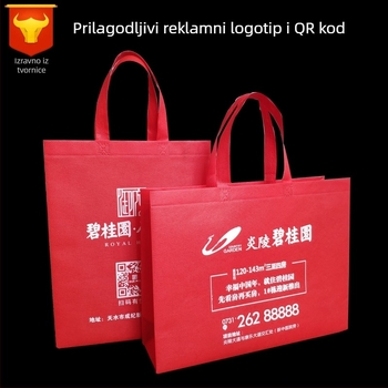 Prilagođene netkane torbe za reklamu, šivane torbe za kupovinu, netkane tote torbe za trgovine odjećom, prilagodba logotipa, ekološki prihvatljive