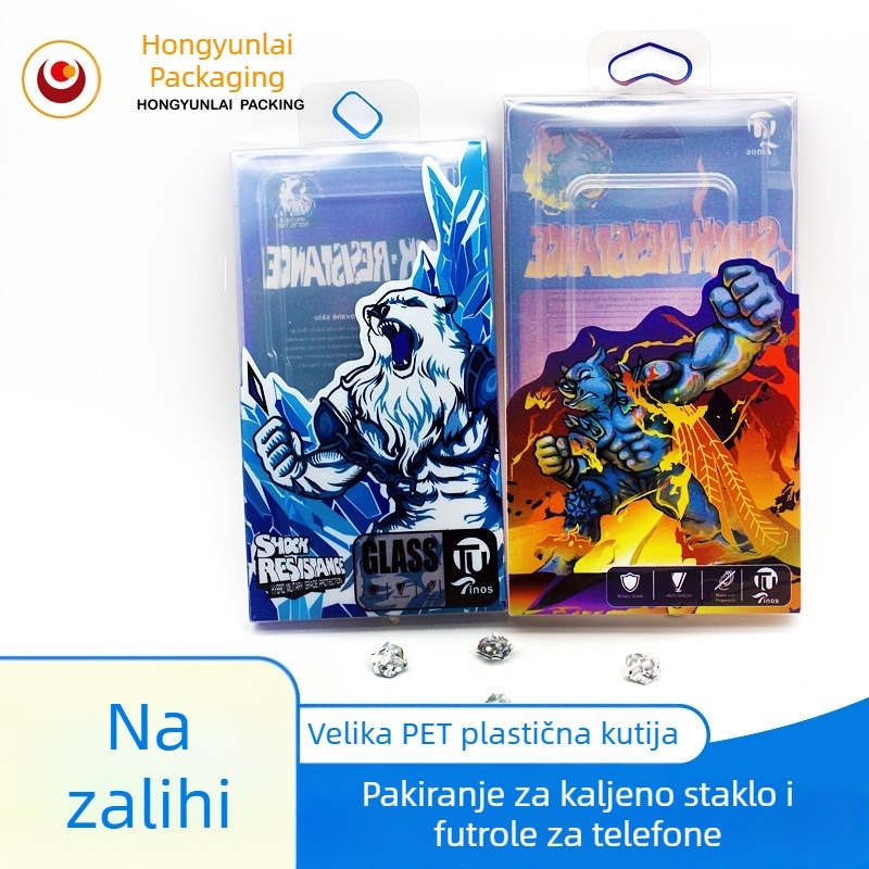 PET kućište za telefon s plastičnom kutijom, pakiranje velike veličine, stil igre i anime, Flame Rhino, Storm Bear