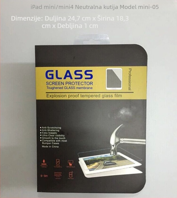 Kutija za pakiranje zaštitnog stakla od kaljenog stakla za iPad mini 4