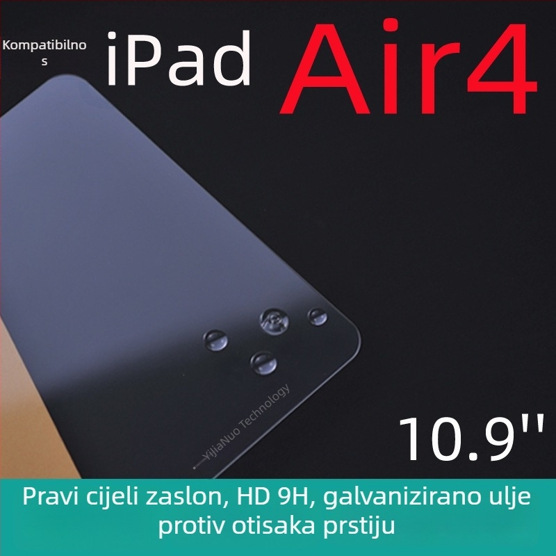 OneGano kaljeno staklo zaštitno za zaslon iPad Air 6 (11 inča), kompatibilno s Air 5 i Air 4