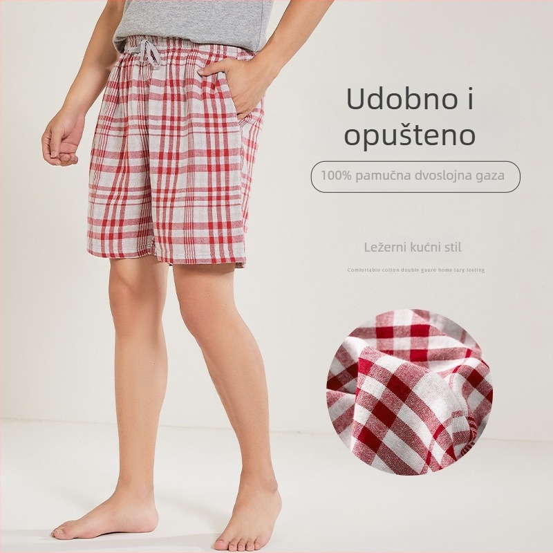 Muške ljetne šorceve, plus veličina, minimalistički stil, oprani pamuk, udobne za dom ili vani
