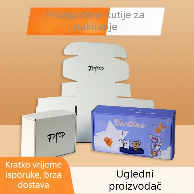 Prilagođena kutija za pakiranje mobilnih telefona i 3C elektronike s tvrdom zaštitnom folijom, prijenosna šarena kutija