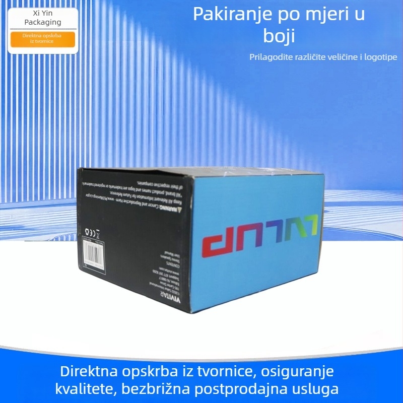 Prilagođena boja pakiranja Bluetooth zvučnika, kutija od valovitog kartona za slušalice preko uha s izrezanim dnom