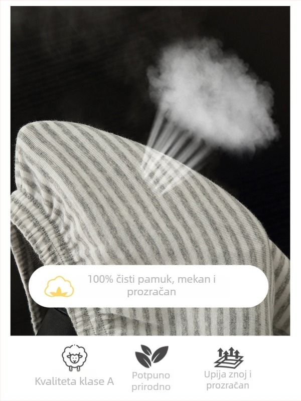 Dječje pamukne kratke hlače za ljeto, lagane, prugaste, unisex, za djecu 3–8 godina