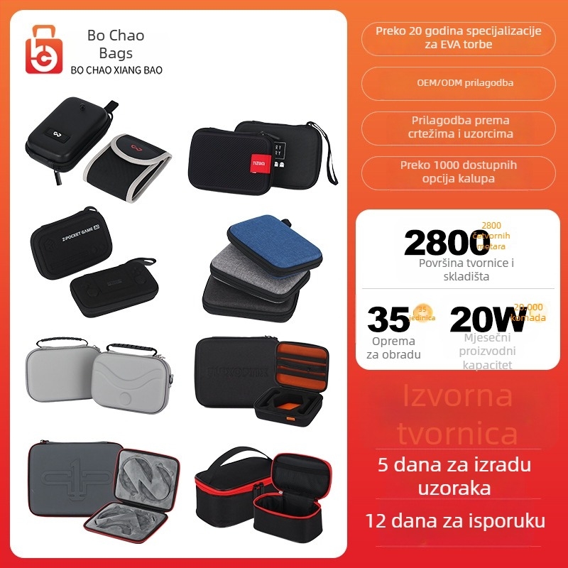 EVA torba za pohranu gaming konzole, torba za slušalice i alate, pogodna za Switch 2