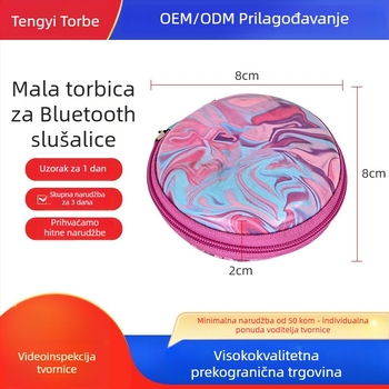 Kutija za Bluetooth slušalice s prostorom za kabel, otporna na udarce EVA, višenamjenska torba za pohranu