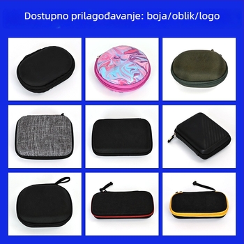 Kutija za Bluetooth slušalice s prostorom za kabel, otporna na udarce EVA, višenamjenska torba za pohranu