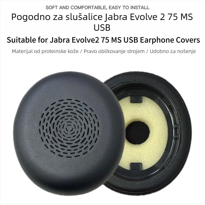 Zamjenske ušne jastučiće za Jabra Evolve2 75 + 75 MS UC slušalice