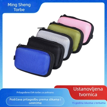 Pravougaona EVA futrola za Bluetooth slušalice, otporna na pritisak, multifunkcionalno skladištenje za power banku