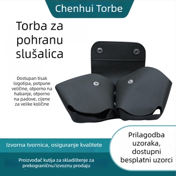 EVA futrola za slušalice over-ear, prijenosna torbica sa zatvaračem za Bluetooth slušalice