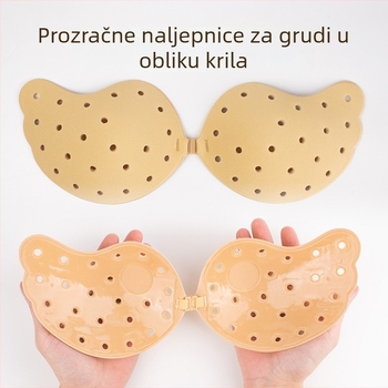 Prozračne naljepnice za bradavice u obliku manga, skupljaju i podižu dekolte uz čvrstu gornju potporu, za haljine bez naramenica