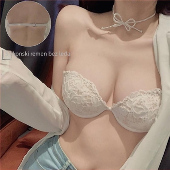 Grudnjak bez naramenica za male grudi, nevidljivi bandeau stil, seksi, protivklizni, podesiv za vjenčanicu