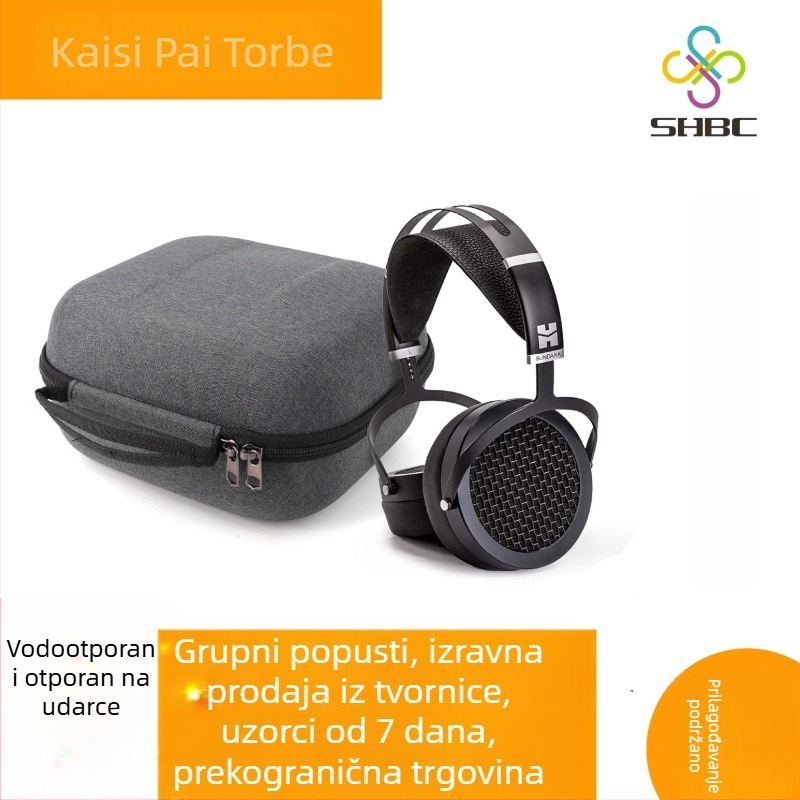 EVA futrola za slušalice preko uha Bluetooth, torbica sa zatvaračem za kabel i kutija za pohranu digitalnih proizvoda