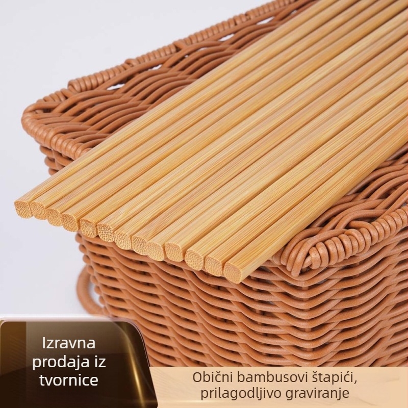 Bambus štapići za kućnu upotrebu, otporni na plijesan, za obiteljska jela