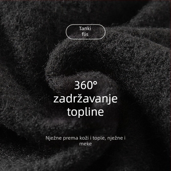 Dječje tople tajice s flecom za zimu, bijele