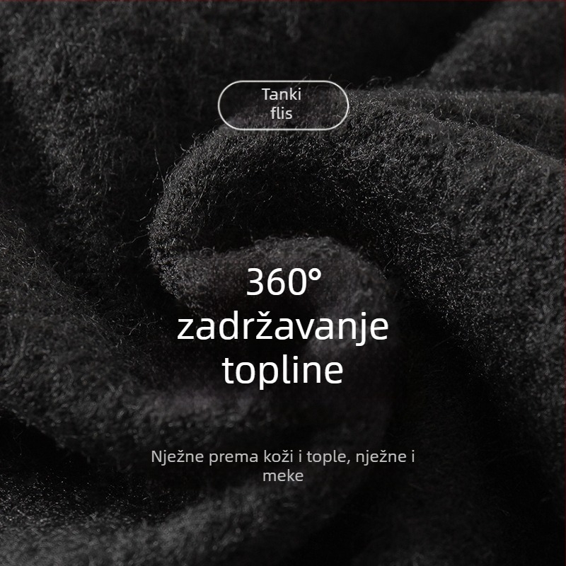 Dječje tople tajice s flecom za zimu, bijele