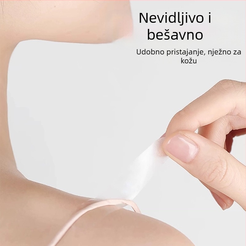 Nevidljiva anti-izlaganje pločica za prsa košulje, protuklizna pločica za ovratnik s Velcro