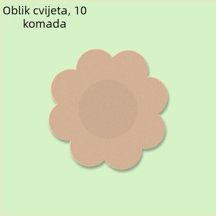 Jednokratni flaster za bradavicu, izuzetno tanak, prozračan, od netkanog materijala, nevidljiv okrugli flaster u jednoj boji