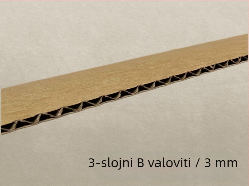 Tri-slojni kraft karton za pakiranje s čvrstim pločama, dijelovima i pregradama, valoviti karton, po narudžbi