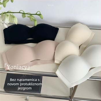 Ženski grudnjak bez naramenica, protuklizni, nevidljiv, bez šavova, dizajn tub-wrap