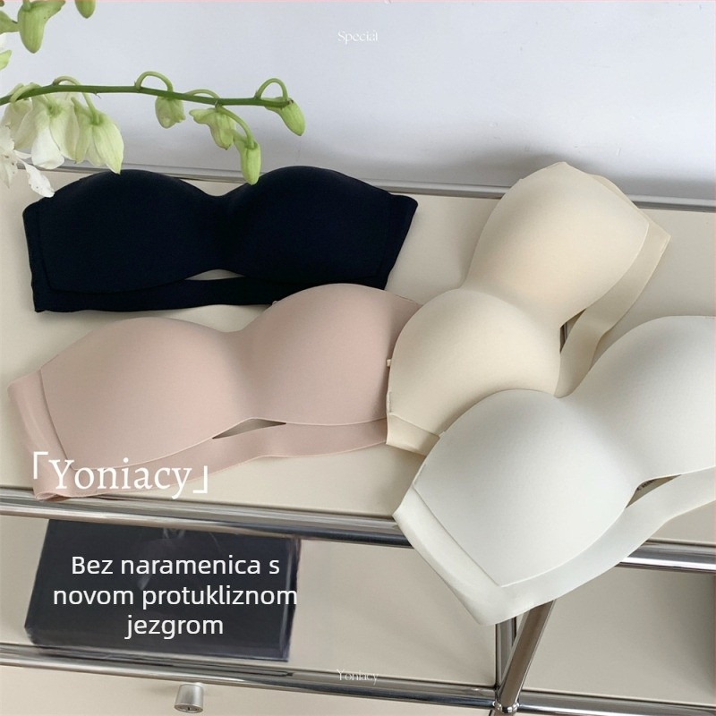 Ženski grudnjak bez naramenica, protuklizni, nevidljiv, bez šavova, dizajn tub-wrap