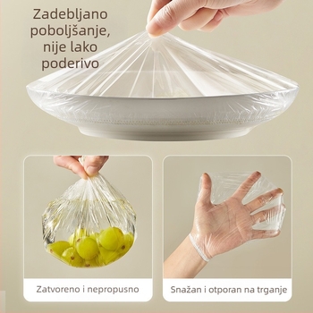 Jednokratni poklopci za foliju za kućnu upotrebu, debeli i veći, za posude i zdjele u kuhinji, zaštita voća