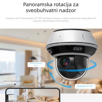 Metalna eksplozijski otporna PTZ kamera s PoE-om, 4× zoom, infracrveno noćno gledanje, 8 MP HD