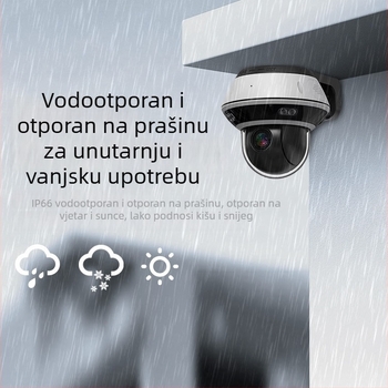 Metalna eksplozijski otporna PTZ kamera s PoE-om, 4× zoom, infracrveno noćno gledanje, 8 MP HD