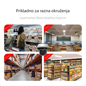 Metalna eksplozijski otporna PTZ kamera s PoE-om, 4× zoom, infracrveno noćno gledanje, 8 MP HD