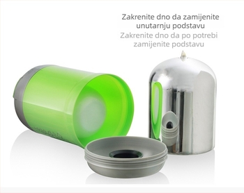 Jiayan vakuumska staklena unutarnja izolirana kutija za obrok, višeslojna izolacija, kapacitet 1,4 L, za učenike, trudnice, odrasle i starije