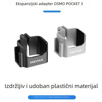 Hepail plastični prošireni adapter za DJI Osmo Pocket 3 gimbal, fiksni okvir