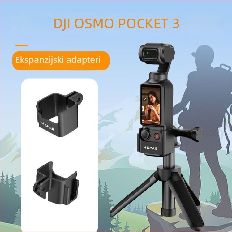 Hepail plastični prošireni adapter za DJI Osmo Pocket 3 gimbal, fiksni okvir