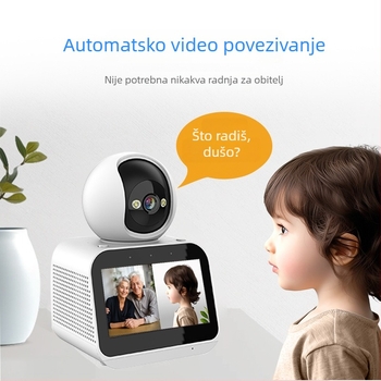 Watchdog King dvosmjerna video nadzorna kamera, dvostruki Wi-Fi, pozivanje jednim dodirom, AI glasovna aktivacija