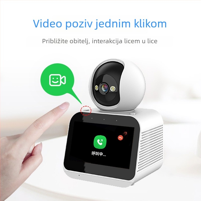 Watchdog King dvosmjerna video nadzorna kamera, dvostruki Wi-Fi, pozivanje jednim dodirom, AI glasovna aktivacija