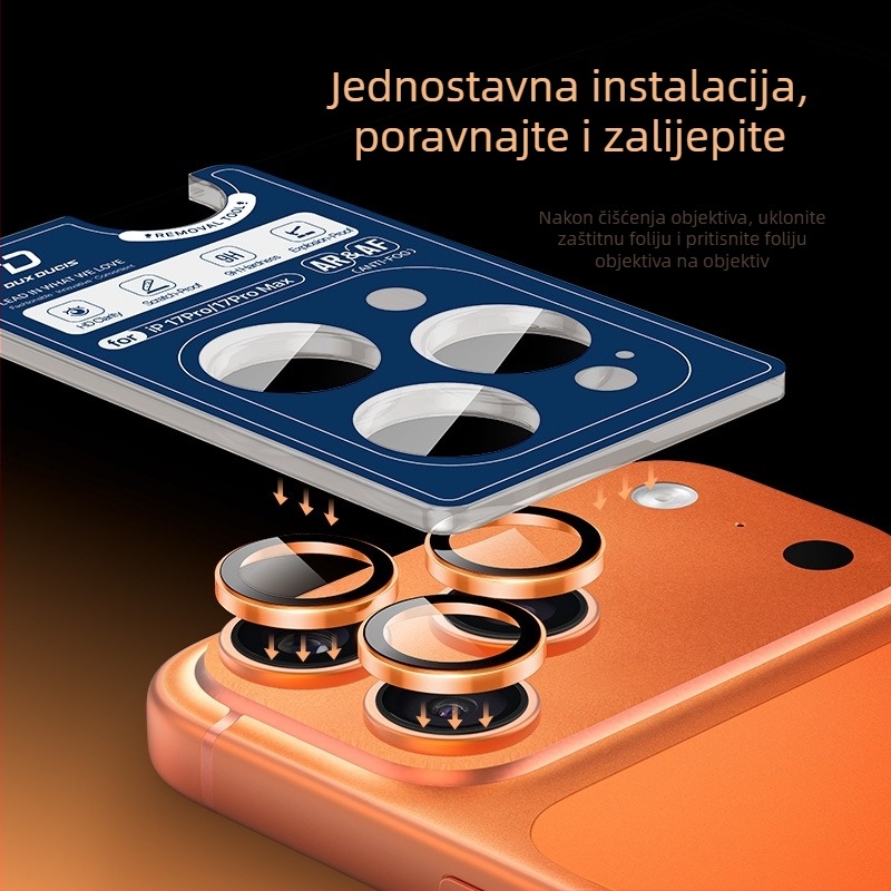 Film za zaštitu objektiva za iPhone 17 Pro Max – kaljeno staklo, HD zaštita od ogrebotina