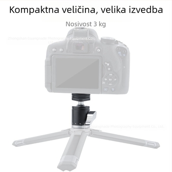 Metalna kuglasta glava za stativ, 360° rotacija, univerzalna hladna cipka, za bez ogledala fotoaparate, dodatna oprema za stativ