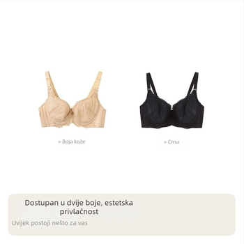 Ljetna svilena grudnjaka u frenskom stilu s trokutiastim košarom, čelična potpora, 3/4 kupa, tanak kalup, čipka, ultra tanak, mulberry svilena podstava