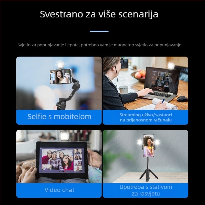 STARTRC DJI OM 4/5/6/SE ručni gimbal Insta360 Flow magnetska rasvjeta