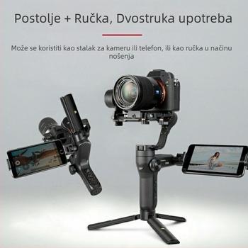 SLR fotoaparat tripod s prijenosnom ručkom, nosivost do 10 kg, kompatibilan sa Zhiyun Crane stabilizatorom, univerzalni dodatak za tripod