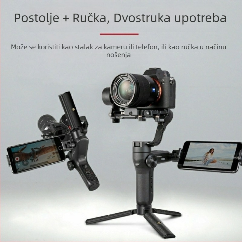 SLR fotoaparat tripod s prijenosnom ručkom, nosivost do 10 kg, kompatibilan sa Zhiyun Crane stabilizatorom, univerzalni dodatak za tripod