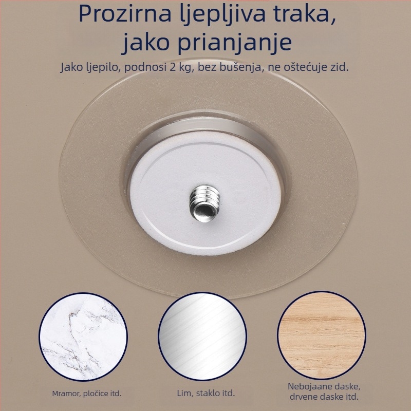 Zidni držač bez bušenja za Xiaomi EZVIZ sigurnosne kamere s rotacijom od 360°