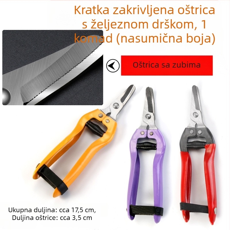 Teleskopske škare za živicu i vrtne škare – za kućnu upotrebu, podrezivanje travnjaka, cvijeća i grana, sklopivi dizajn