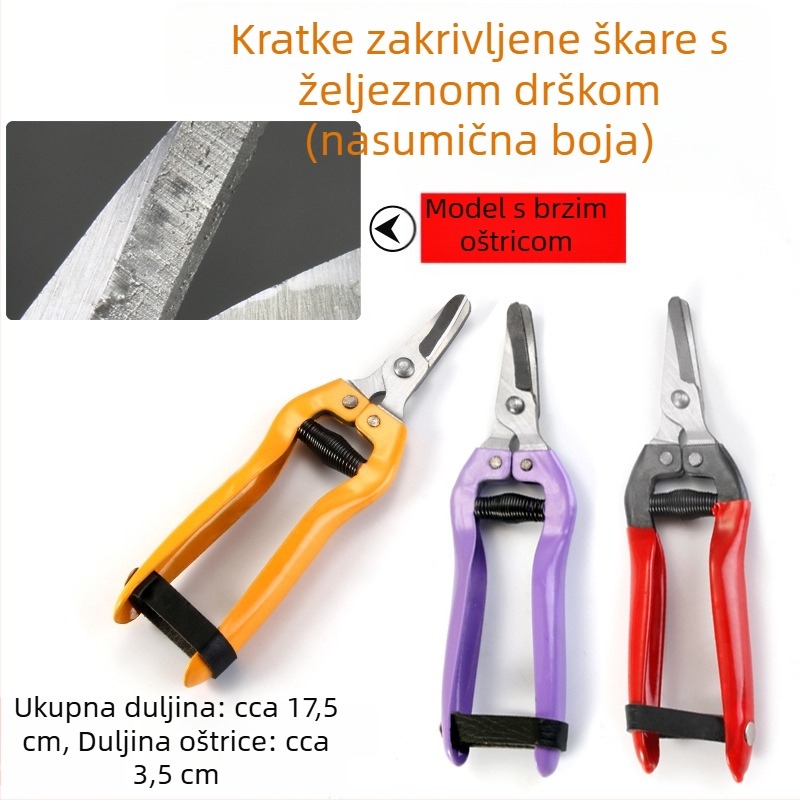 Teleskopske škare za živicu i vrtne škare – za kućnu upotrebu, podrezivanje travnjaka, cvijeća i grana, sklopivi dizajn